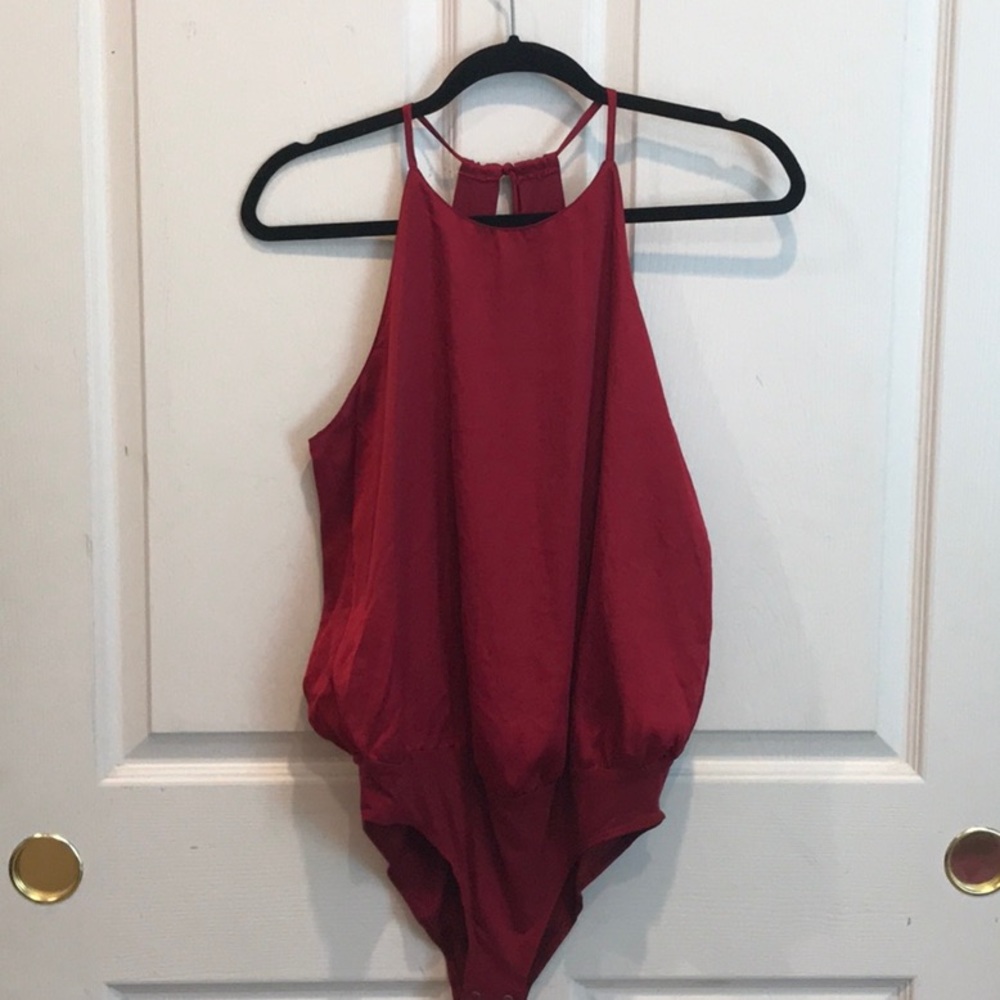 Abercrombie&Fitch red bodysuit size medium